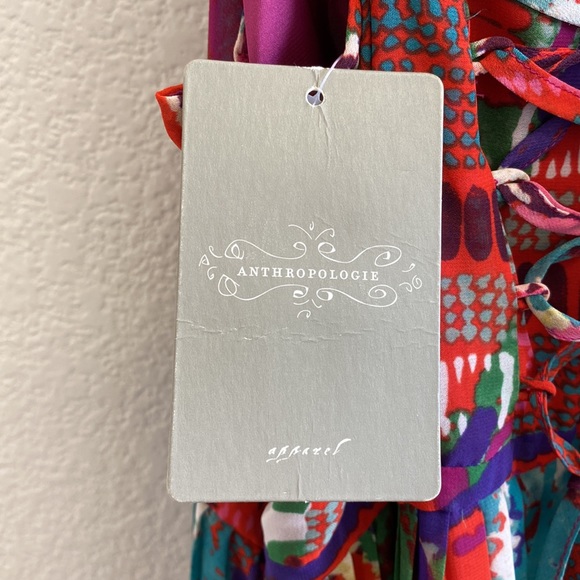 NWT Anthropologie Maeve Tarana Dress Ikat Maxi Size 0 - Picture 6 of 9